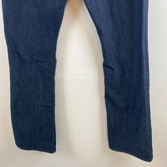 Pilcro and the Letterpress Jeans Dark Blue Denim Pants Wide Leg High Rise Sz 32 - Picture 6 of 12